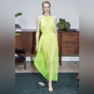 EUC Jason Wu Neon Yellow 2017 Runway Dress. Size 4